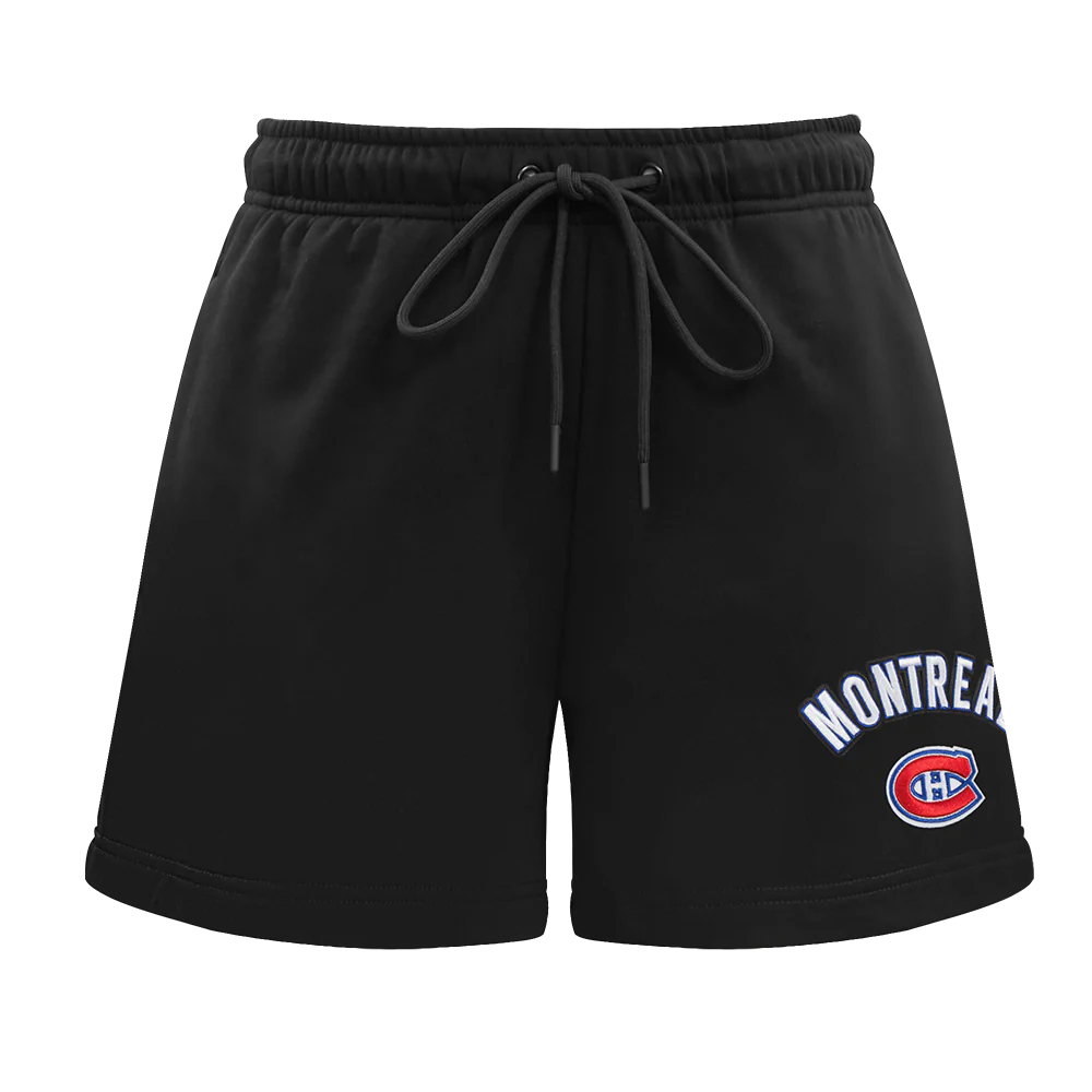NHL MONTRÉAL CANADIENS CLASSIC WOMEN'S FLEECE SHORT (BLACK) - Image 2