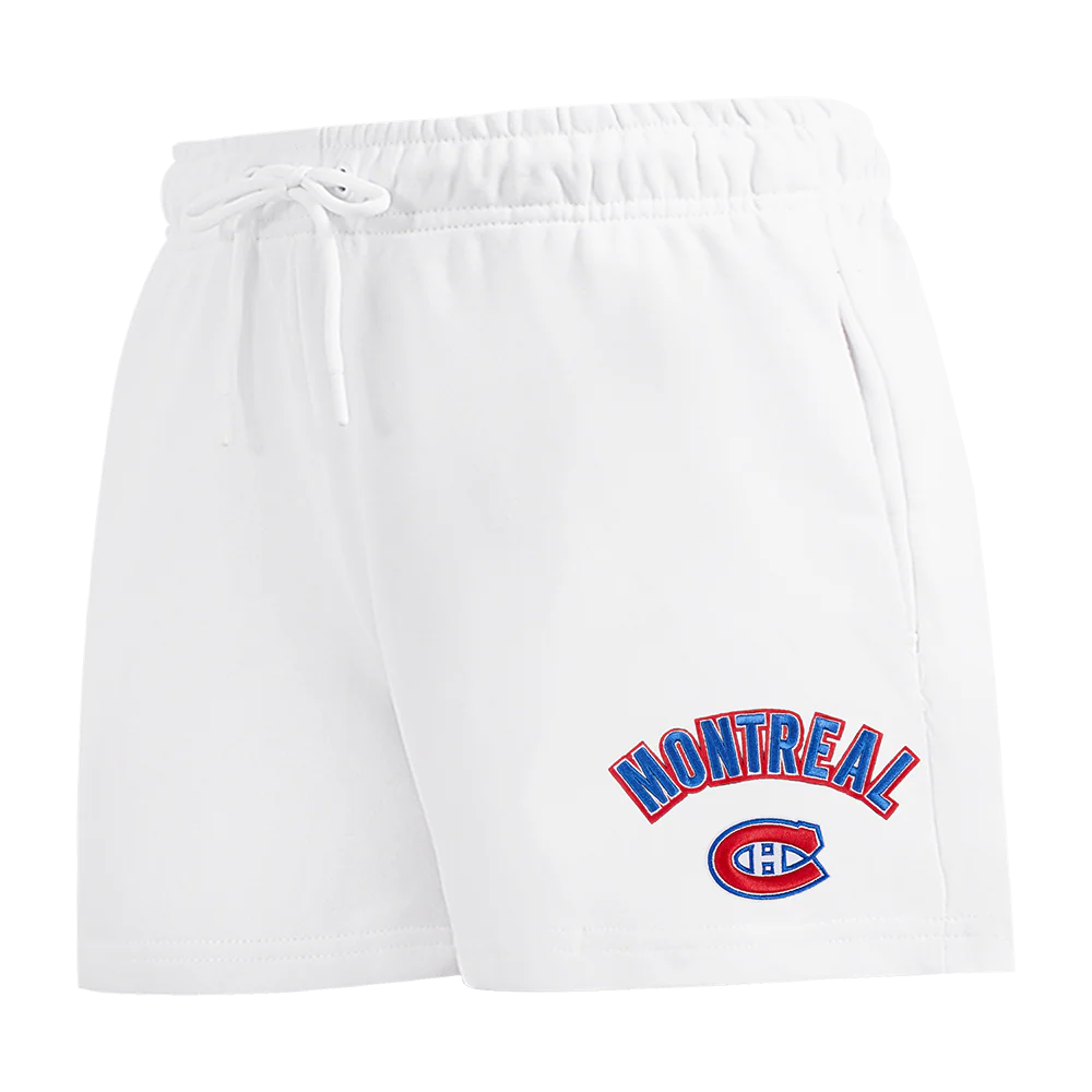 NHL MONTRÉAL CANADIENS CLASSIC WOMEN'S FLEECE SHORT (WHITE)