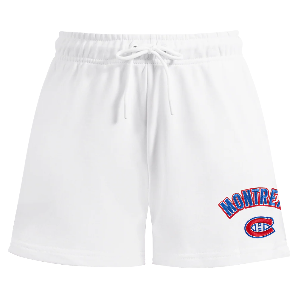 NHL MONTRÉAL CANADIENS CLASSIC WOMEN'S FLEECE SHORT (WHITE) - Image 2