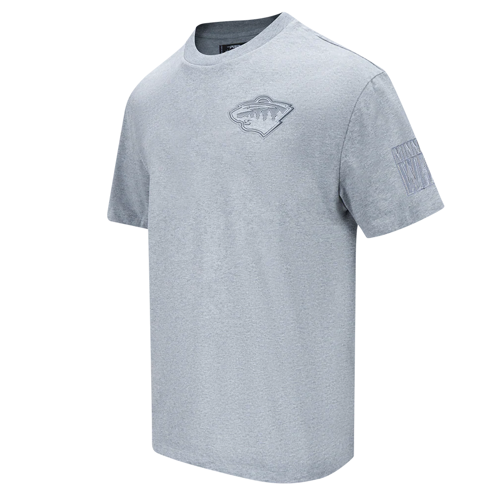NHL MINNESOTA WILD NEUTRAL MEN'S DROP SHOULDER TEE (DARK HEATHER GRAY) - Image 2