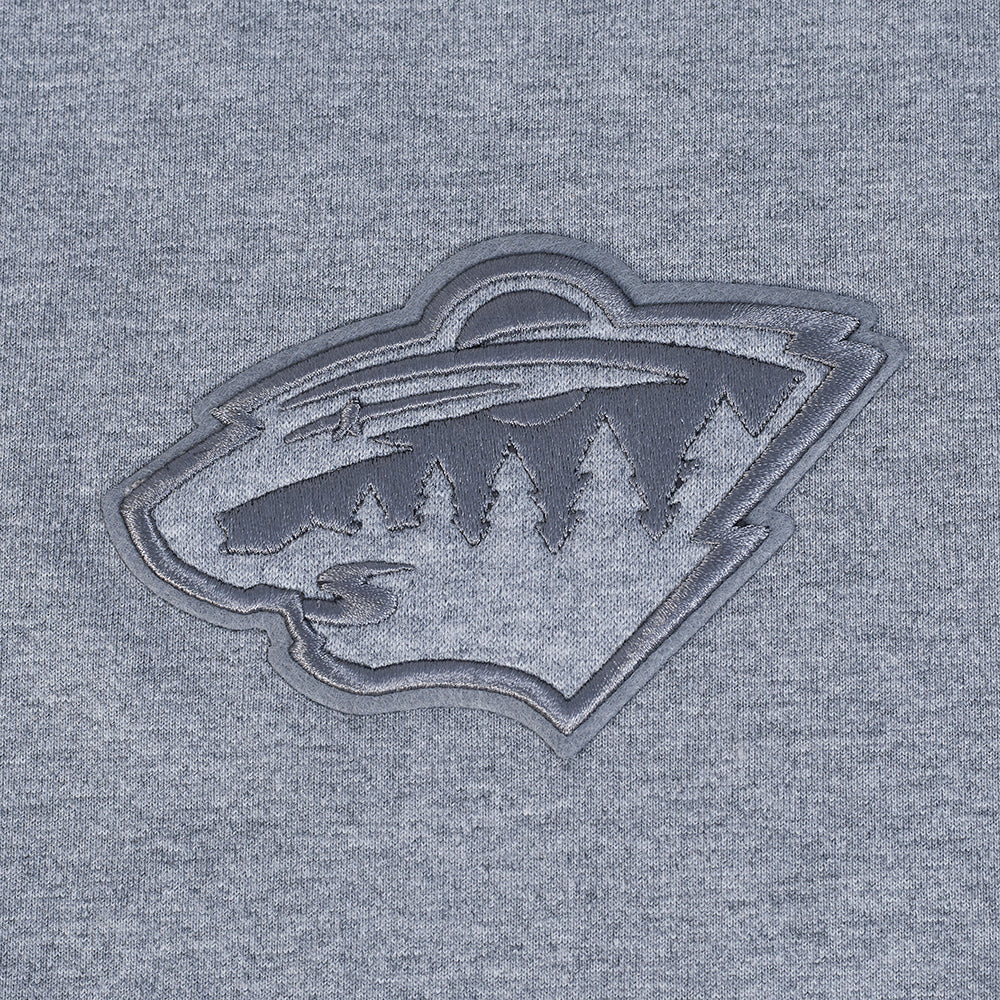 NHL MINNESOTA WILD NEUTRAL MEN'S DROP SHOULDER TEE (DARK HEATHER GRAY) - Image 5