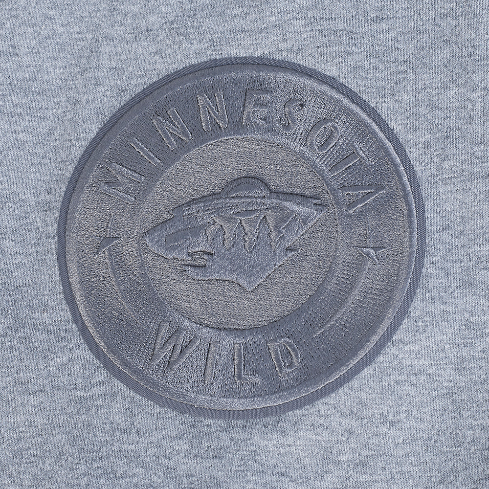 NHL MINNESOTA WILD NEUTRAL MEN'S DROP SHOULDER TEE (DARK HEATHER GRAY) - Image 7