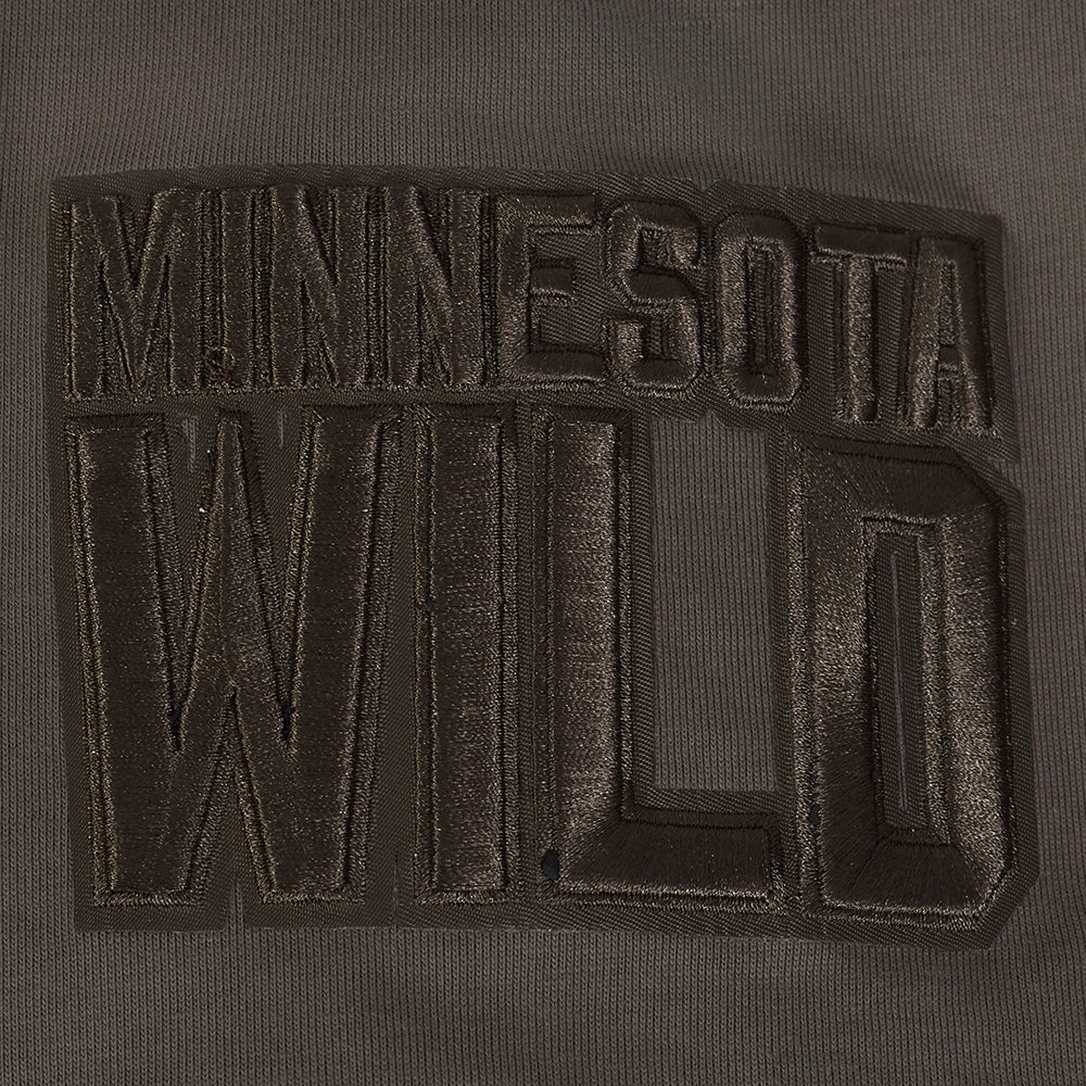 NHL MINNESOTA WILD NEUTRAL MEN'S DROP SHOULDER TEE (DARK TAUPE) - Image 7