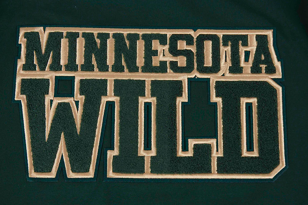 NHL MINNESOTA WILD CLASSIC CHENILLE MEN'S   TEE (FOREST GREEN) - Image 7