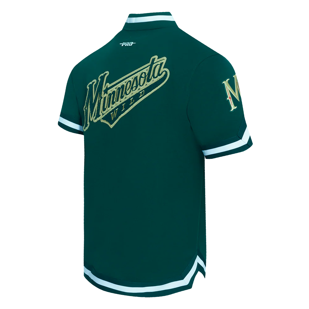 NHL MINNESOTA WILD CLASSIC MEN'S WARM UP JACKET (FOREST GREEN) - Image 4