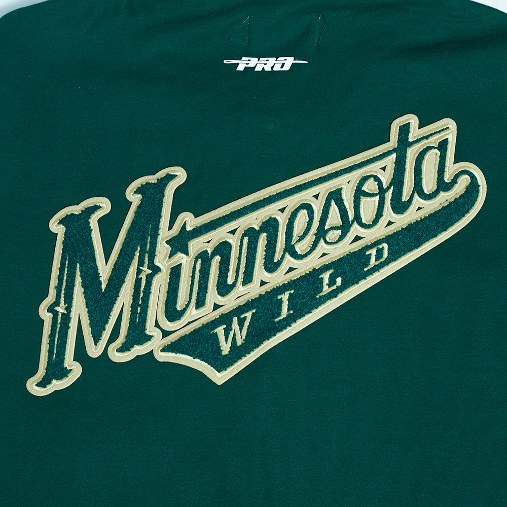 NHL MINNESOTA WILD CLASSIC MEN'S WARM UP JACKET (FOREST GREEN) - Image 5