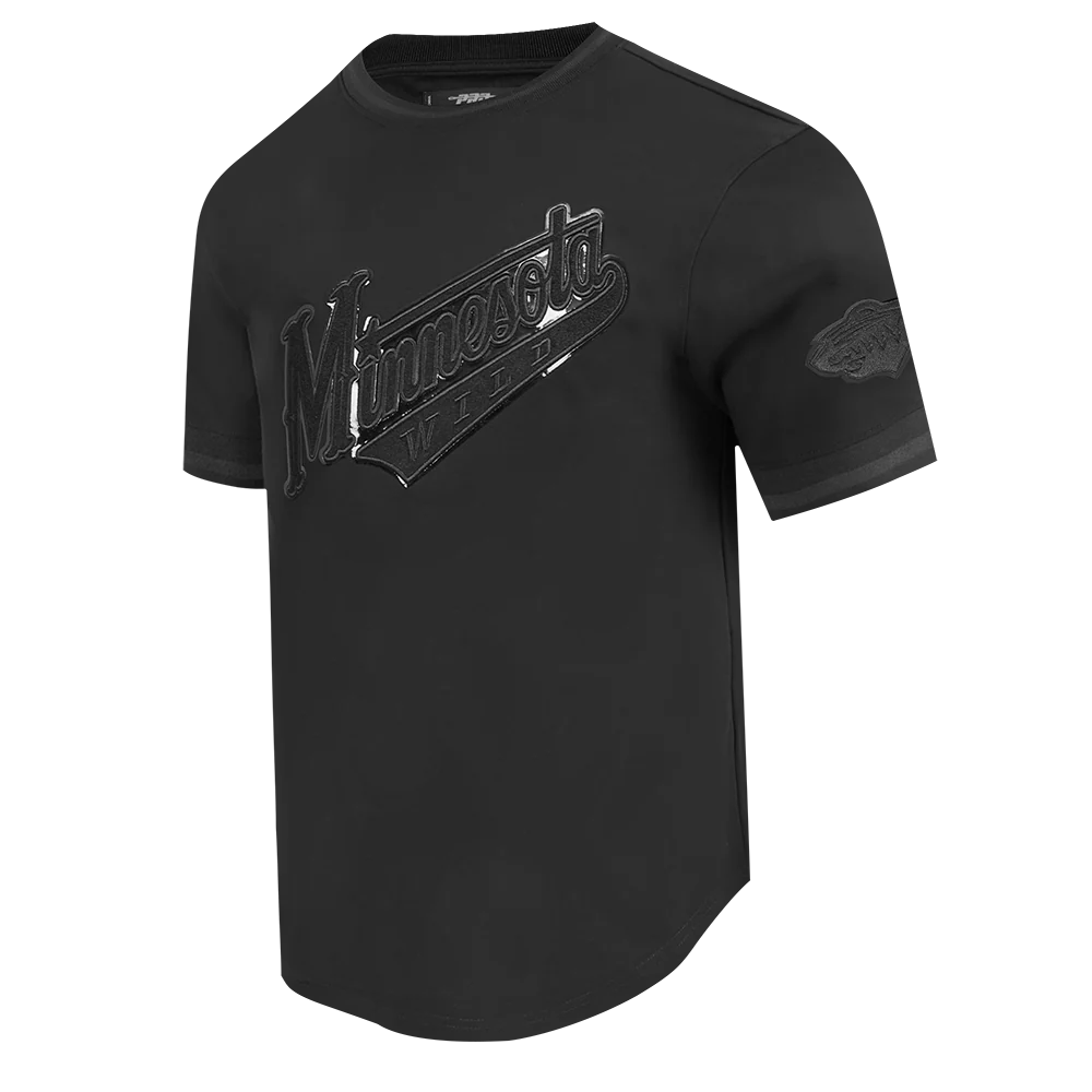 NHL MINNESOTA WILD TRIPLE BLACK MEN'S DK TEE (TRIPLE BLACK) - Image 4