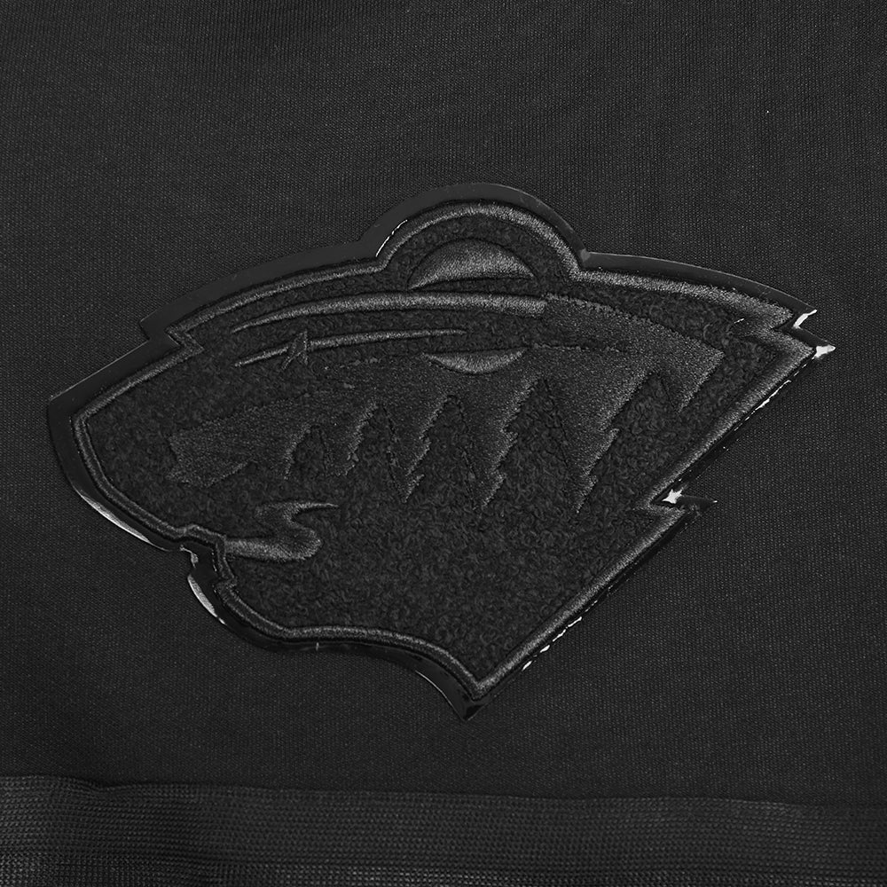 NHL MINNESOTA WILD TRIPLE BLACK MEN'S DK SHORT (TRIPLE BLACK) - Image 11