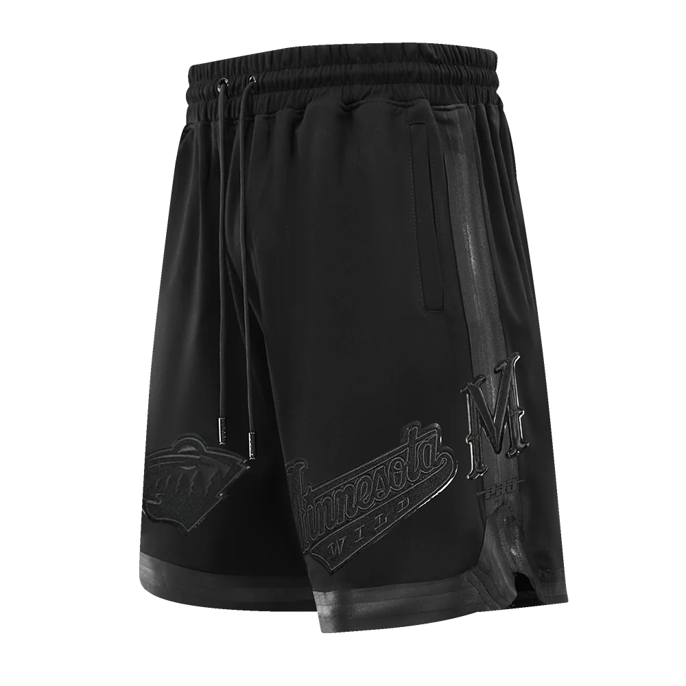 NHL MINNESOTA WILD TRIPLE BLACK MEN'S DK SHORT (TRIPLE BLACK) - Image 4