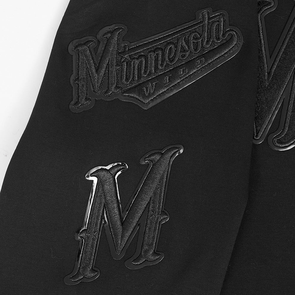 NHL MINNESOTA WILD TRIPLE BLACK MEN'S DK PO HOODIE (TRIPLE BLACK) - Image 6