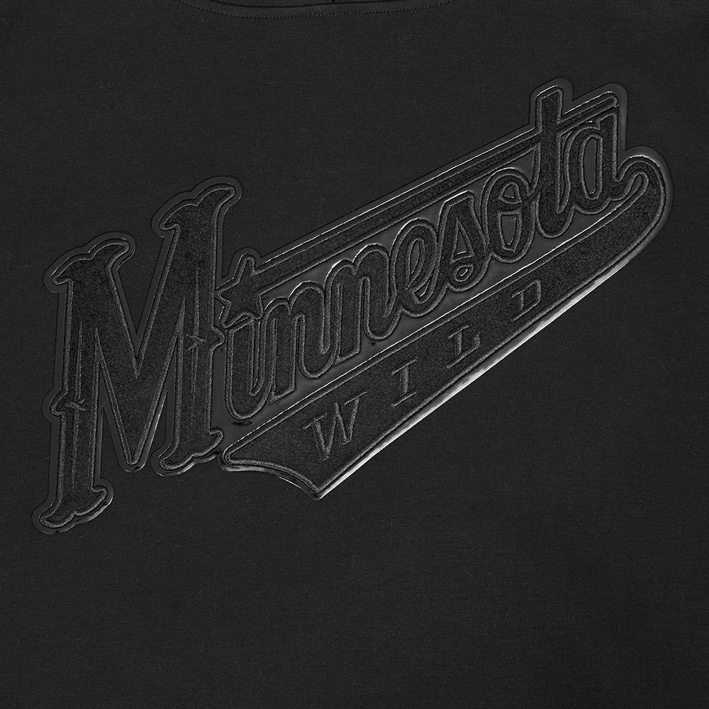 NHL MINNESOTA WILD TRIPLE BLACK MEN'S DK PO HOODIE (TRIPLE BLACK) - Image 8