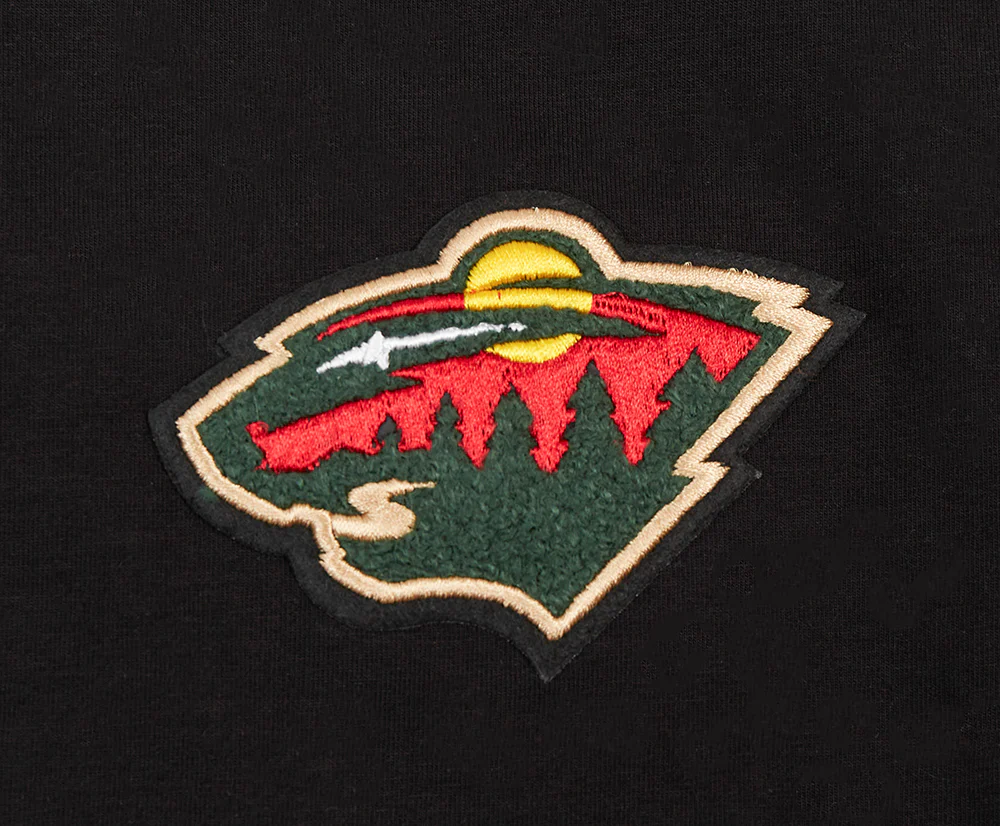 NHL MINNESOTA WILD CLASSIC WOMEN'S BOXY TEE (BLACK) - Image 5