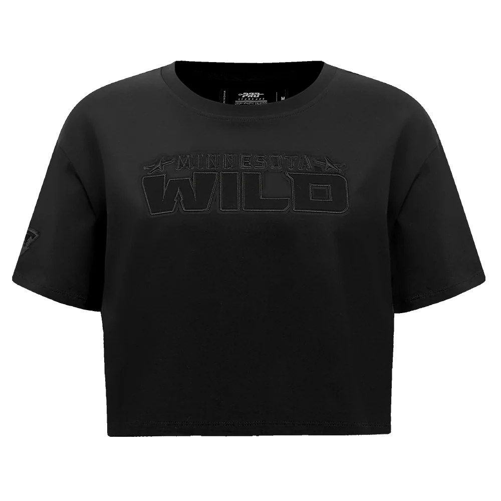 NHL MINNESOTA WILD NEUTRAL WOMEN'S BOXY TEE (BLACK)