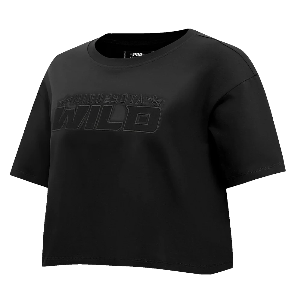 NHL MINNESOTA WILD NEUTRAL WOMEN'S BOXY TEE (BLACK) - Image 2