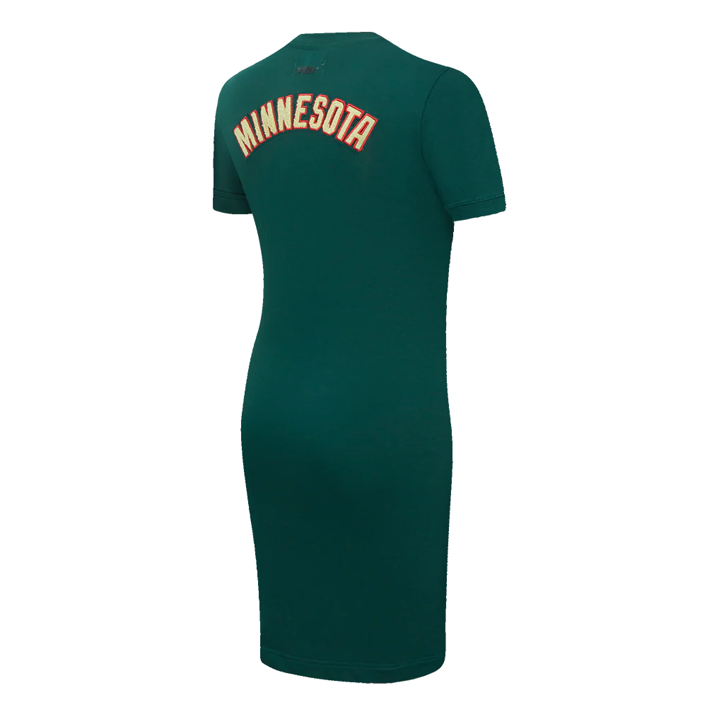 NHL MINNESOTA WILD CLASSIC WOMEN'S BODYCON DRESS (FOREST GREEN) - Image 4