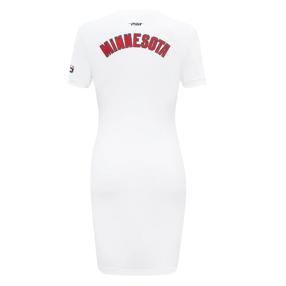 NHL MINNESOTA WILD CLASSIC WOMEN'S BODYCON DRESS (WHITE) - Image 3