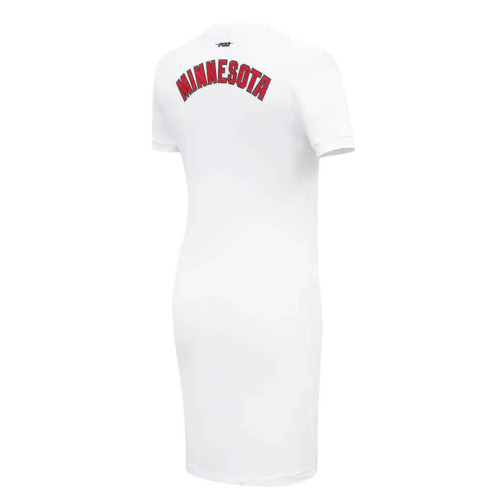 NHL MINNESOTA WILD CLASSIC WOMEN'S BODYCON DRESS (WHITE) - Image 4