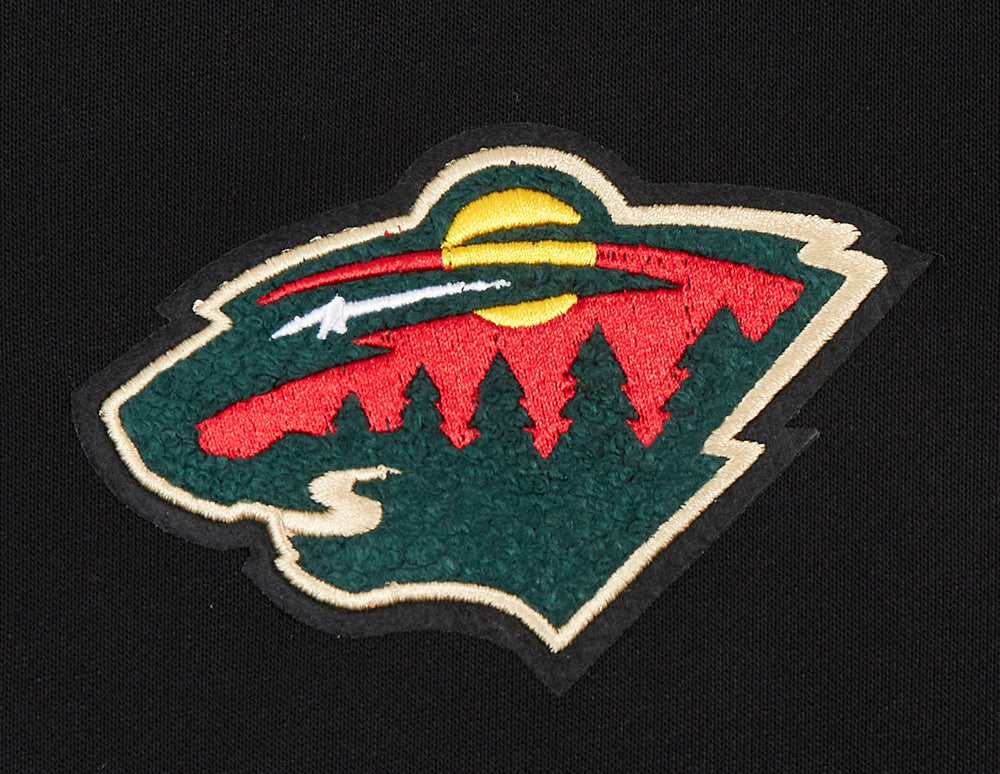 NHL MINNESOTA WILD CLASSIC WOMEN'S FLEECE HOODIE DRESS (BLACK) - Image 5