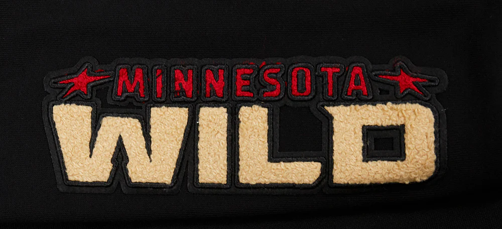 NHL MINNESOTA WILD CLASSIC WOMEN'S FLEECE HOODIE DRESS (BLACK) - Image 6