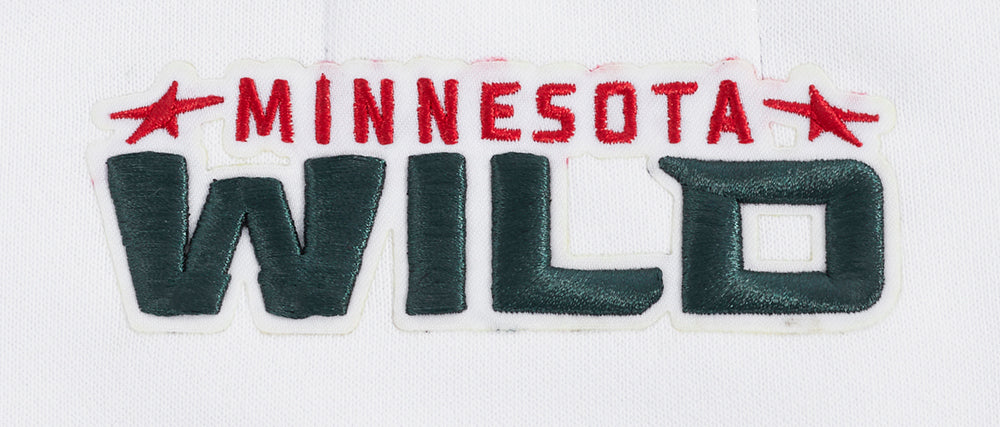 NHL MINNESOTA WILD CLASSIC WOMEN'S FLEECE CREWNECK (WHITE) - Image 6