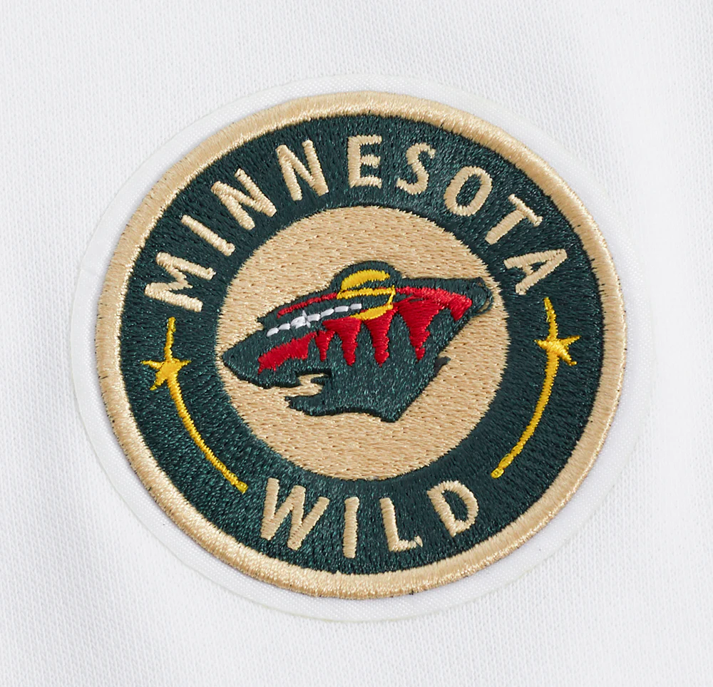 NHL MINNESOTA WILD CLASSIC WOMEN'S FLEECE CREWNECK (WHITE) - Image 7