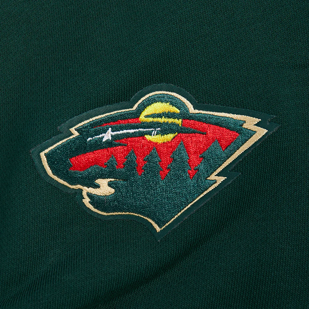 NHL MINNESOTA WILD WINGSPAN WOMEN'S FLC CREWNECK (FOREST GREEN) - Image 10
