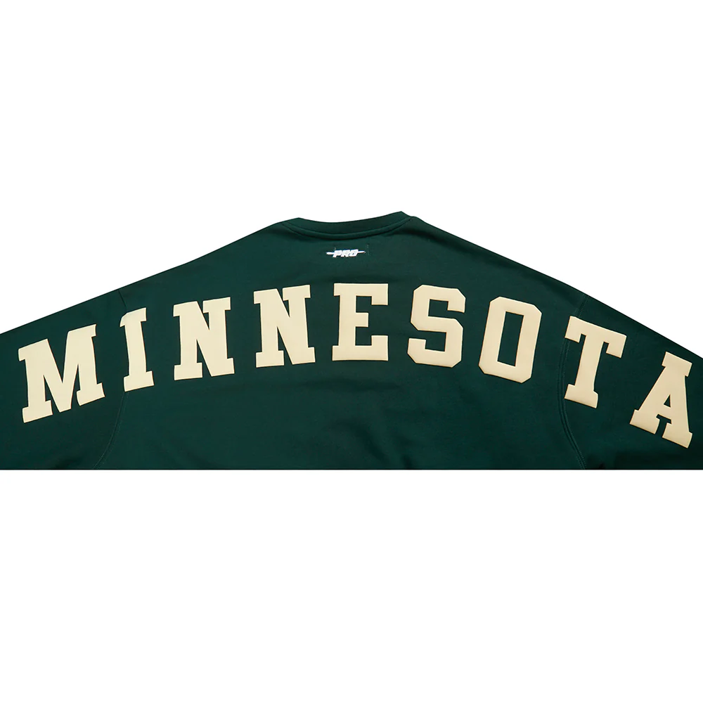 NHL MINNESOTA WILD WINGSPAN WOMEN'S FLC CREWNECK (FOREST GREEN) - Image 8
