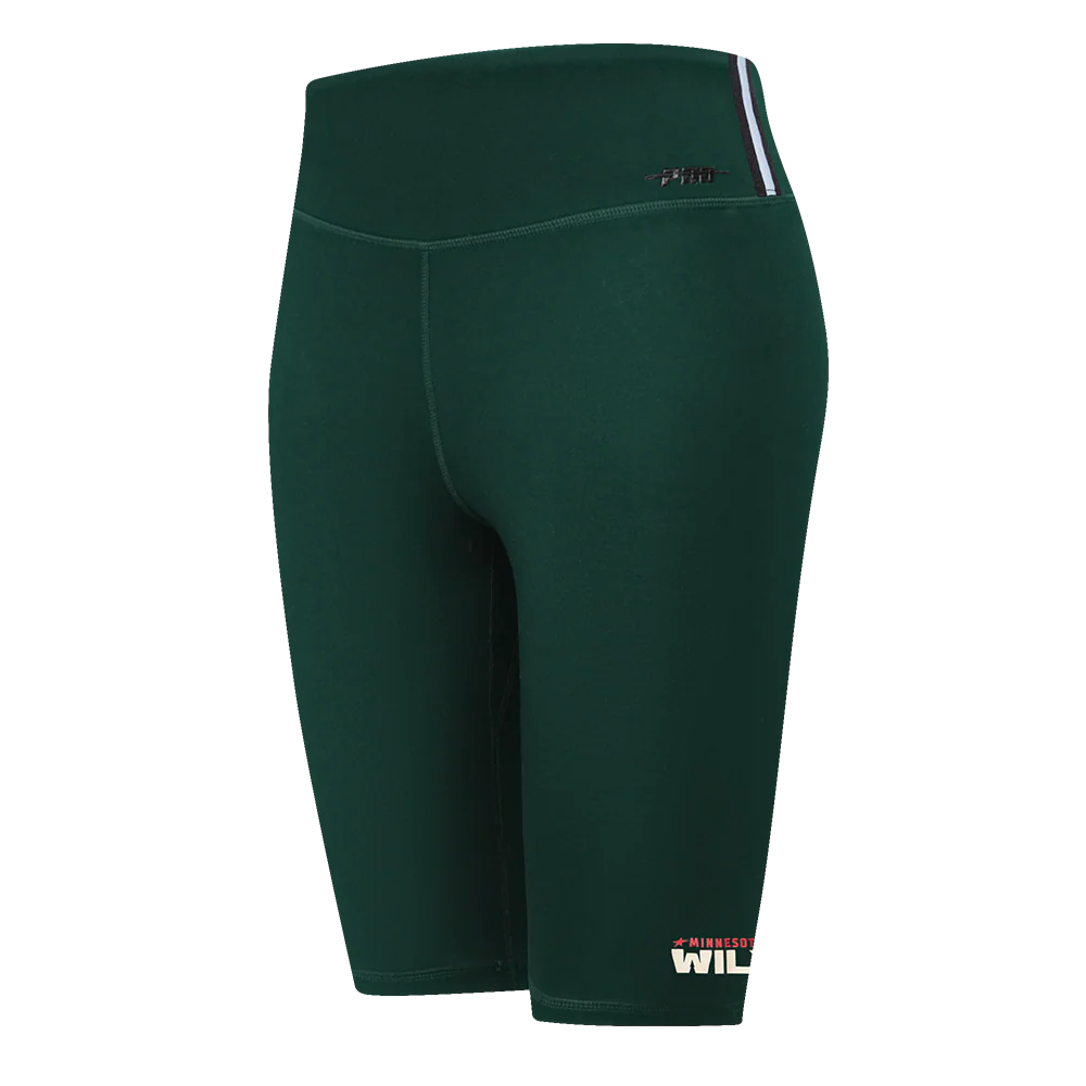 NHL MINNESOTA WILD CLASSIC WOMEN'S COTTON BIKE SHORT (FOREST GREEN)