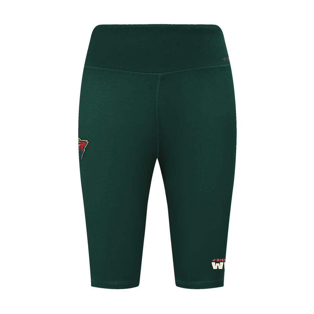 NHL MINNESOTA WILD CLASSIC WOMEN'S COTTON BIKE SHORT (FOREST GREEN) - Image 2