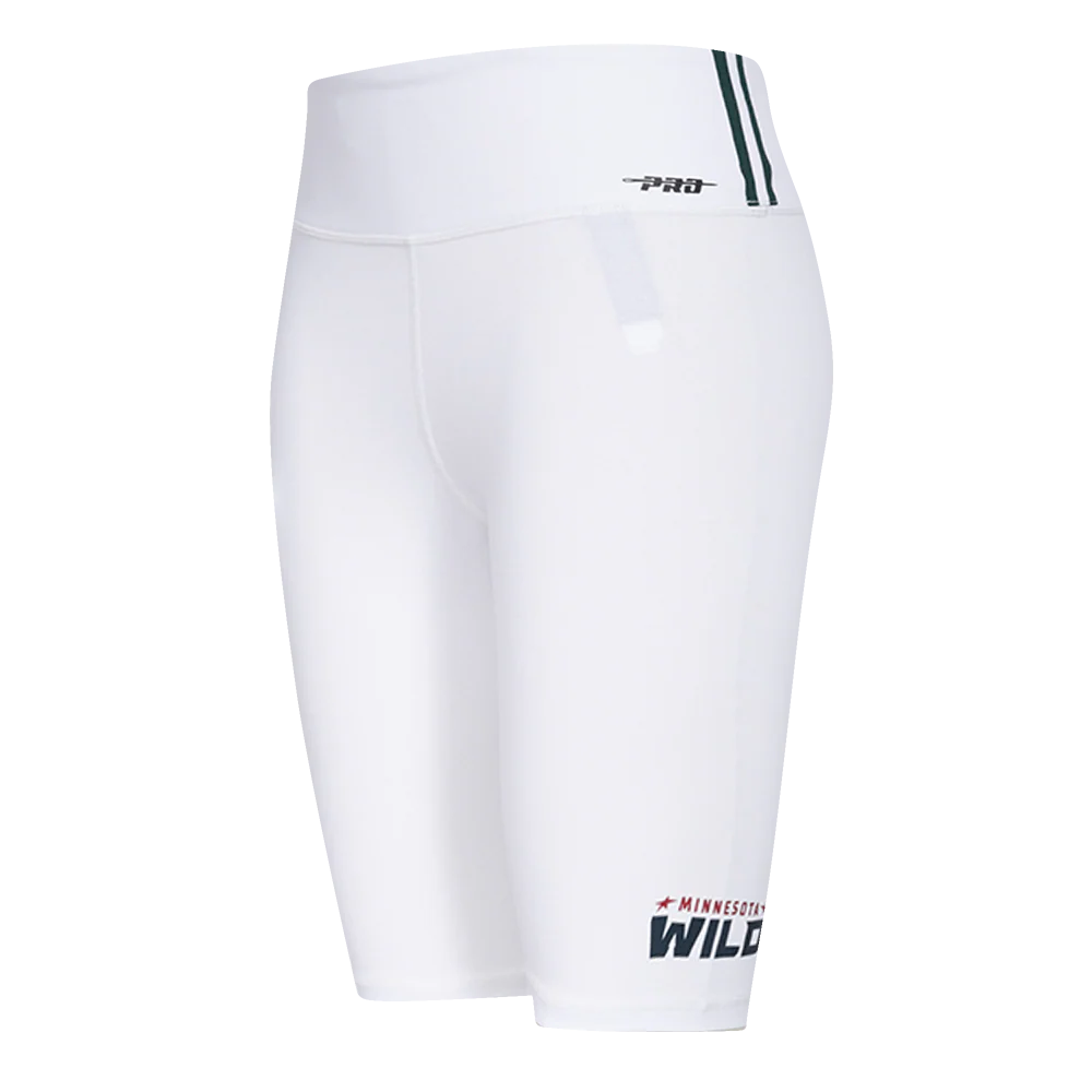 NHL MINNESOTA WILD CLASSIC WOMEN'S COTTON BIKE SHORT (WHITE)