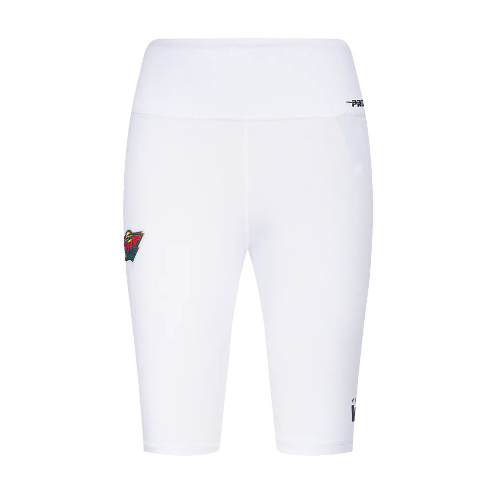 NHL MINNESOTA WILD CLASSIC WOMEN'S COTTON BIKE SHORT (WHITE) - Image 2