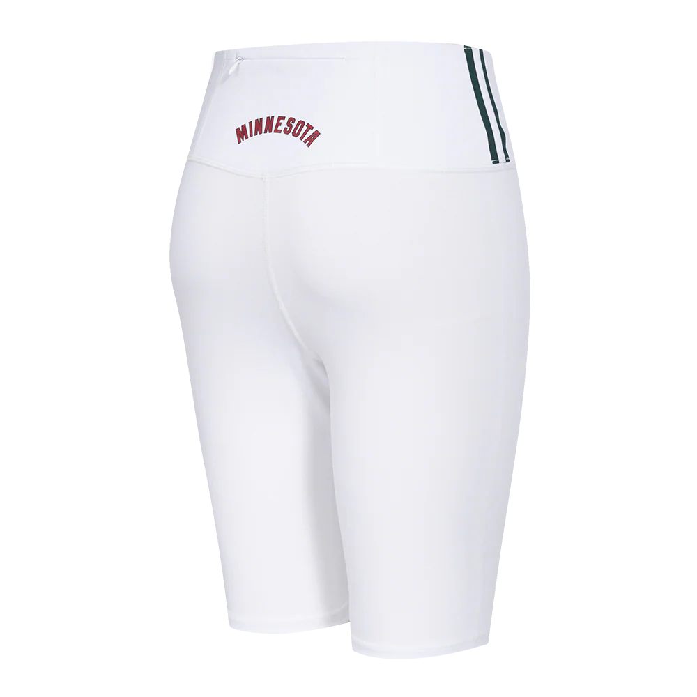 NHL MINNESOTA WILD CLASSIC WOMEN'S COTTON BIKE SHORT (WHITE) - Image 3