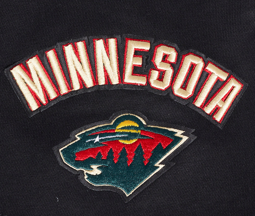 NHL MINNESOTA WILD CLASSIC WOMEN'S FLEECE SHORT (BLACK) - Image 5