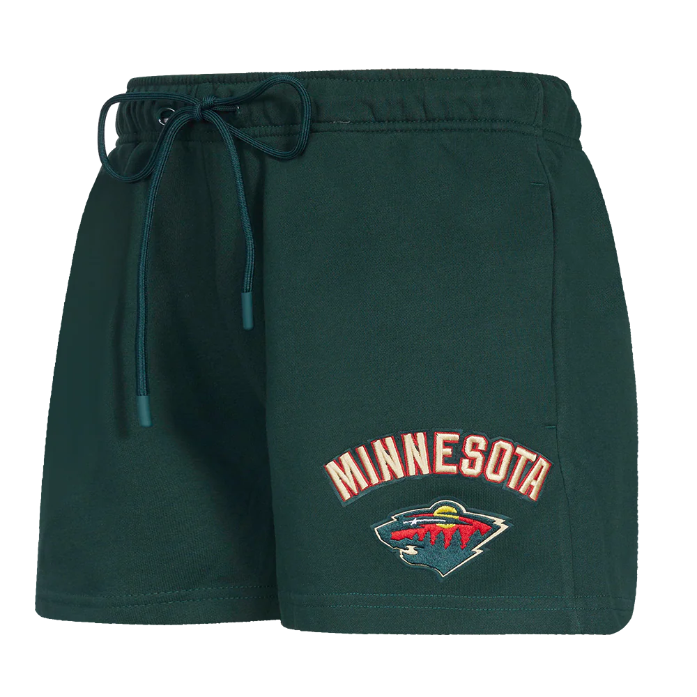 NHL MINNESOTA WILD CLASSIC WOMEN'S FLEECE SHORT (FOREST GREEN)