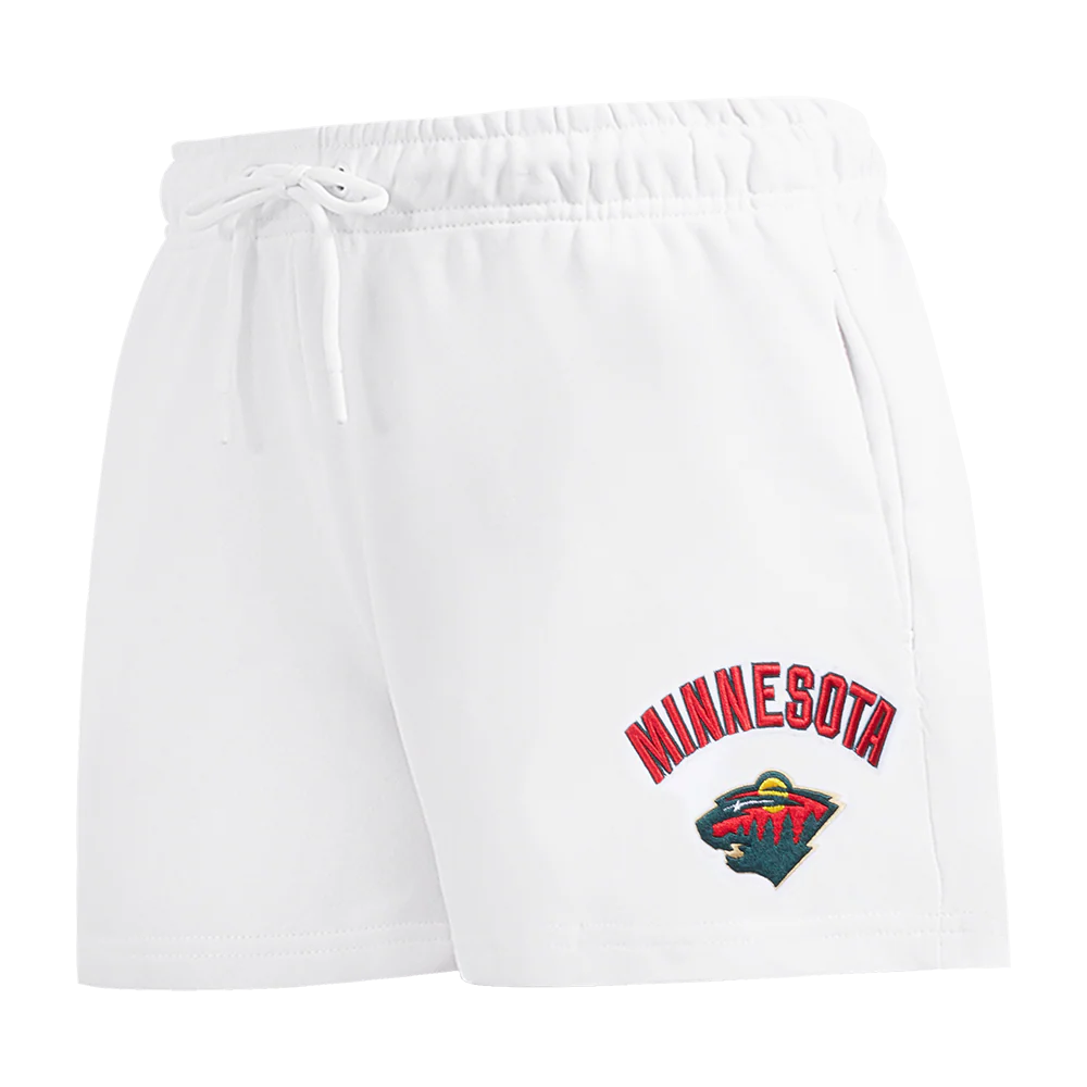 NHL MINNESOTA WILD CLASSIC WOMEN'S FLEECE SHORT (WHITE)