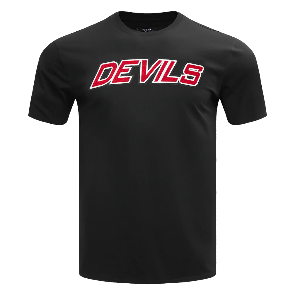 NHL NEW JERSEY DEVILS CLASSIC CHENILLE MEN'S TEE (BLACK) - Image 3