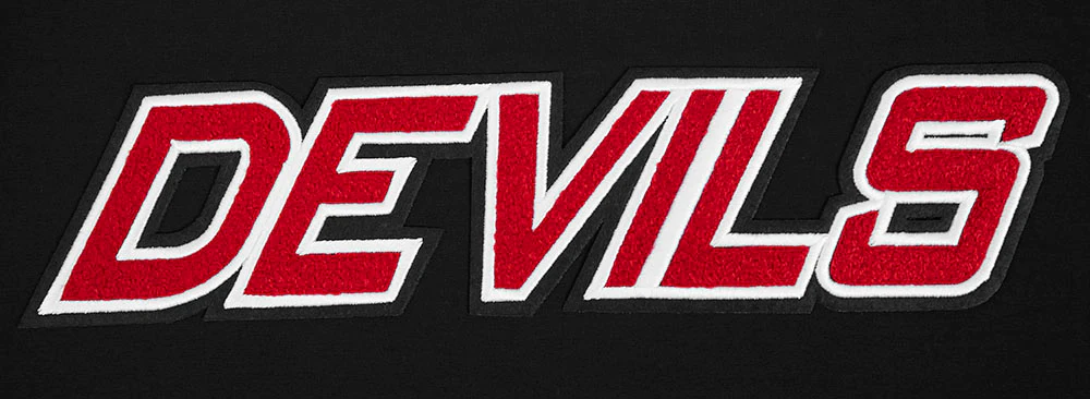 NHL NEW JERSEY DEVILS CLASSIC CHENILLE MEN'S TEE (BLACK) - Image 7