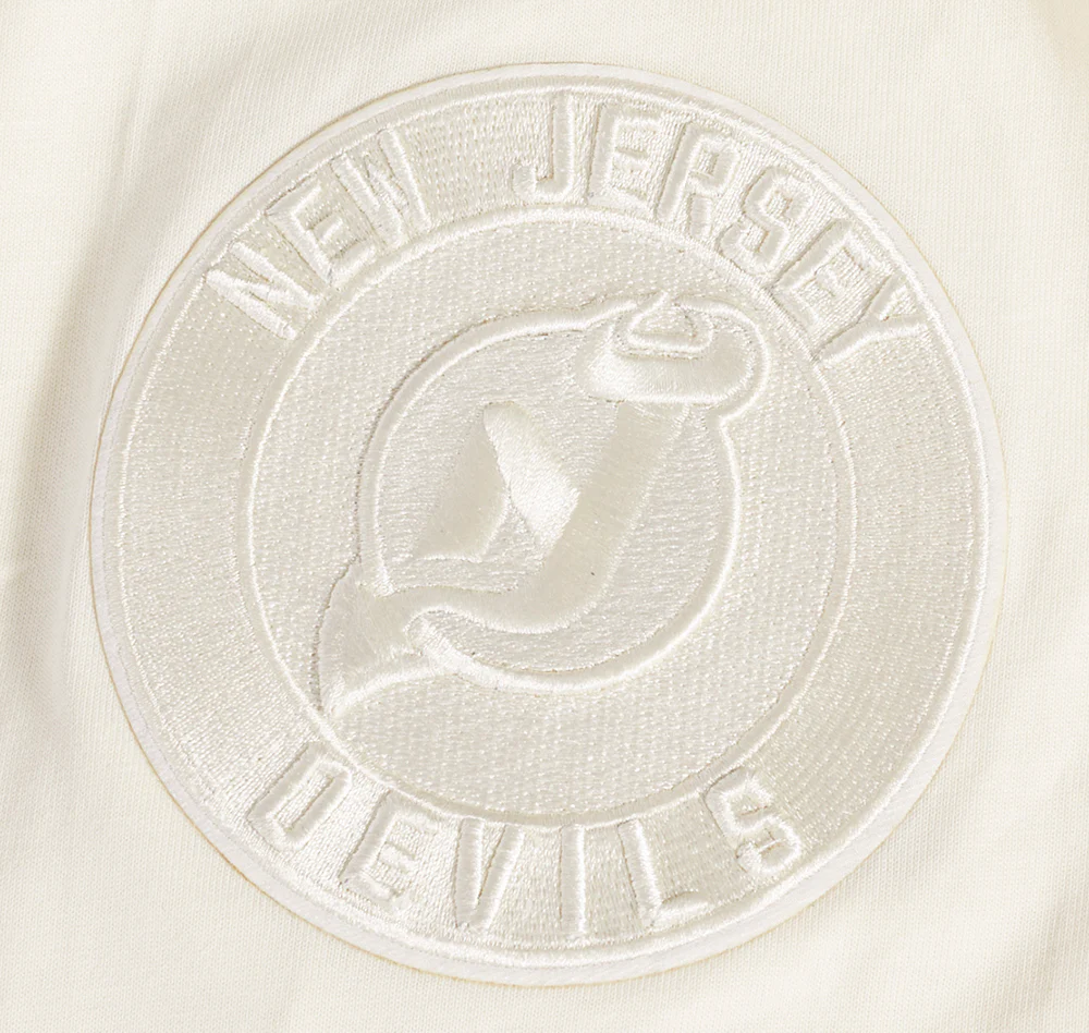 NHL NEW JERSEY DEVILS NEUTRAL MEN'S DROP SHOULDER TEE (EGGSHELL) - Image 6
