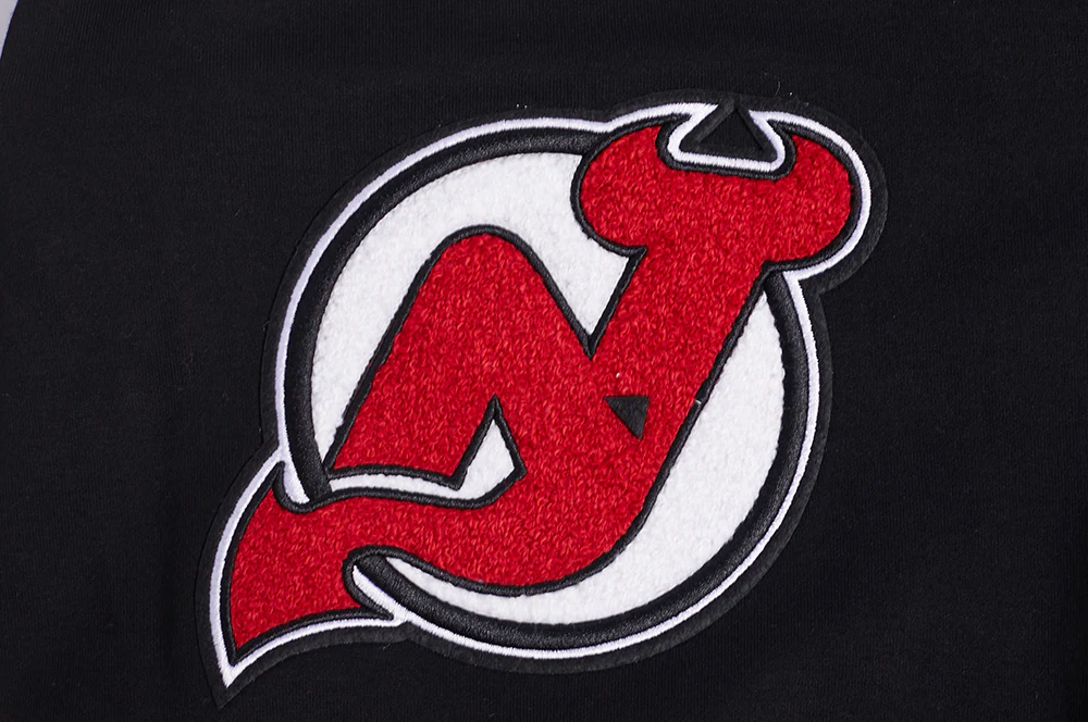 NHL NEW JERSEY DEVILS CLASSIC CHENILLE MEN'S DK SHORT (BLACK/RED) - Image 5