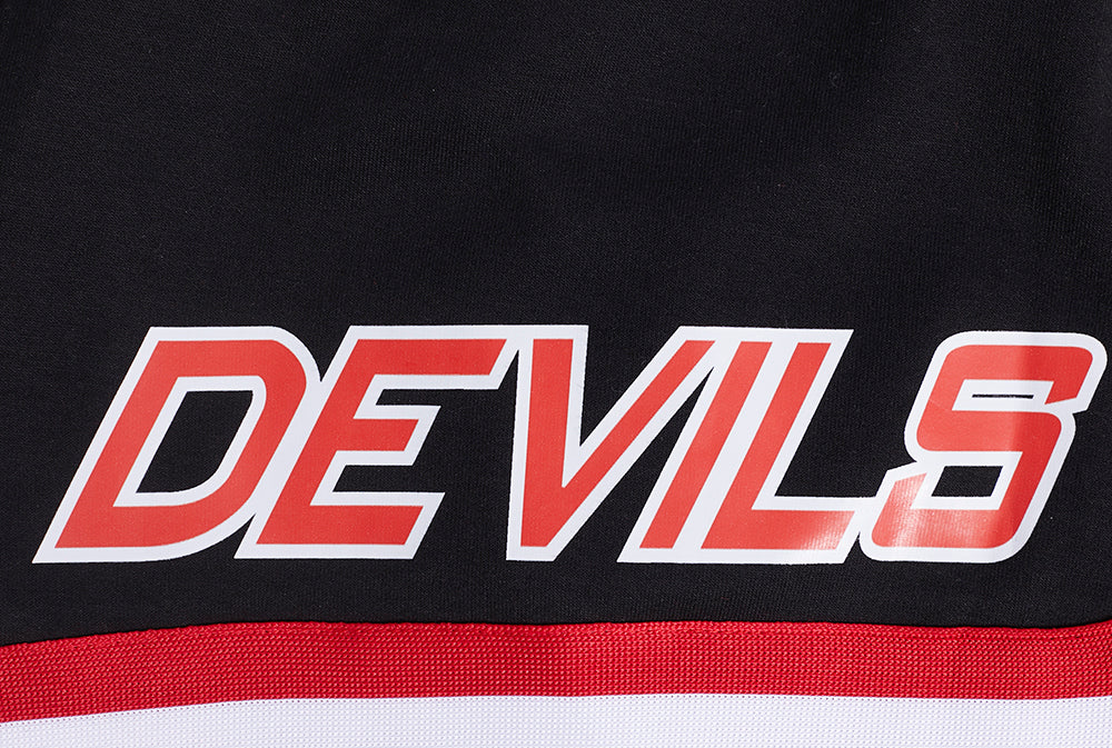 NHL NEW JERSEY DEVILS CLASSIC CHENILLE MEN'S DK SHORT (BLACK/RED) - Image 6