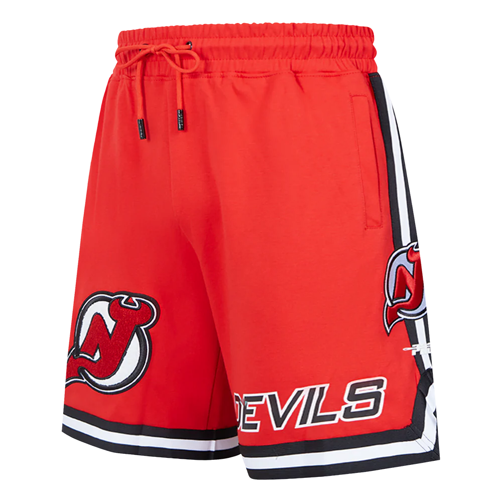 NHL NEW JERSEY DEVILS CLASSIC CHENILLE MEN'S DK SHORT (RED/BLACK)