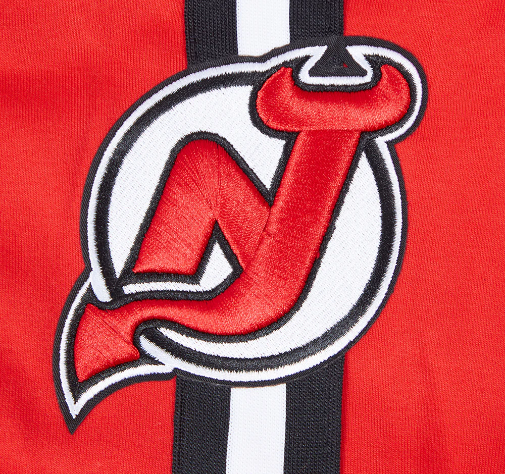 NHL NEW JERSEY DEVILS CLASSIC CHENILLE MEN'S DK SHORT (RED/BLACK) - Image 6