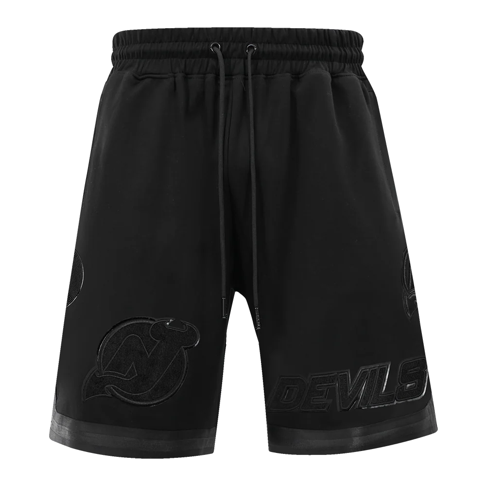 NHL NEW JERSEY DEVILS CLASSIC TRIPLE BLACK MEN'S MEN'S DK SHORT (TRIPLE BLACK) - Image 5