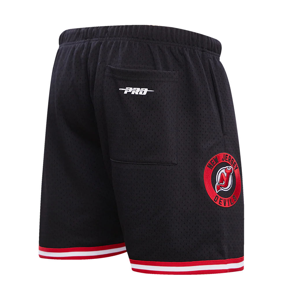 NHL NEW JERSEY DEVILS CLASSIC MESH MEN'S SHORT (BLACK/RED) - Image 3