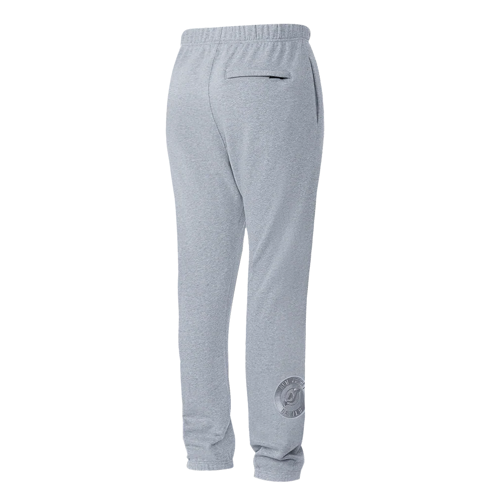 NHL NEW JERSEY DEVILS NEUTRAL MEN'S SWEATPANT (DARK HEATHER GRAY) - Image 3
