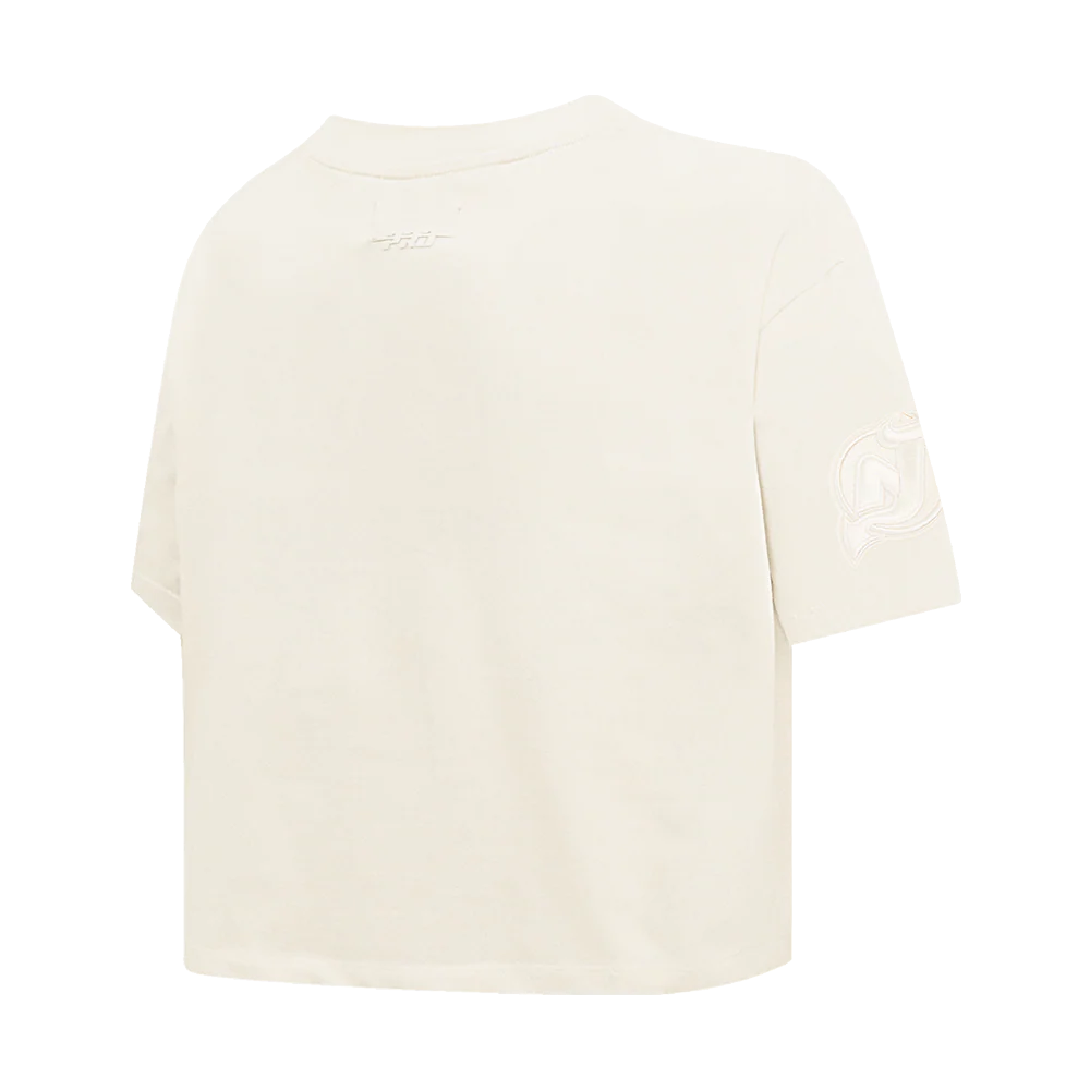 NHL NEW JERSEY DEVILS NEUTRAL WOMEN'S BOXY TEE (EGGSHELL) - Image 6