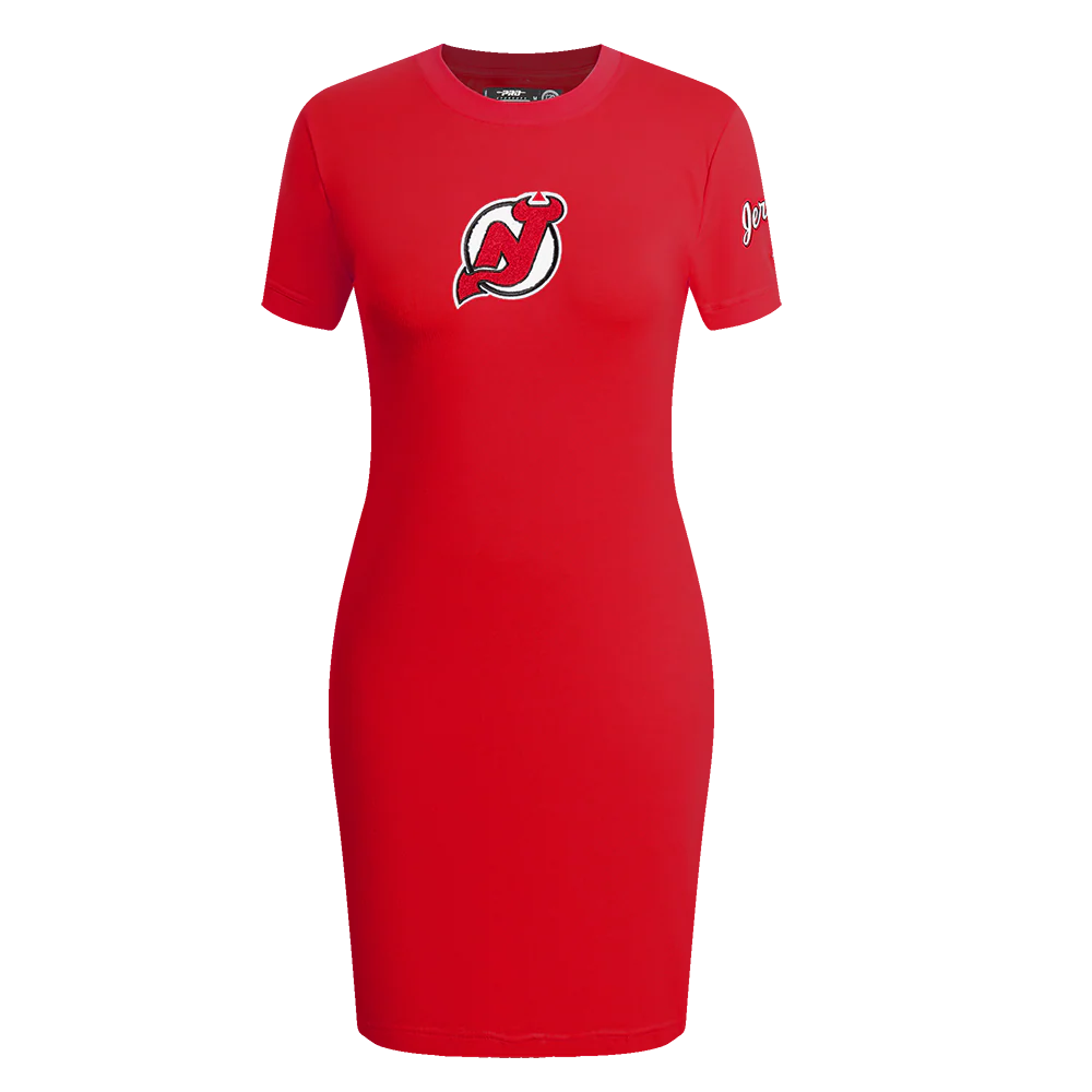 NHL NEW JERSEY DEVILS CLASSIC WOMEN'S BODYCON DRESS (RED)