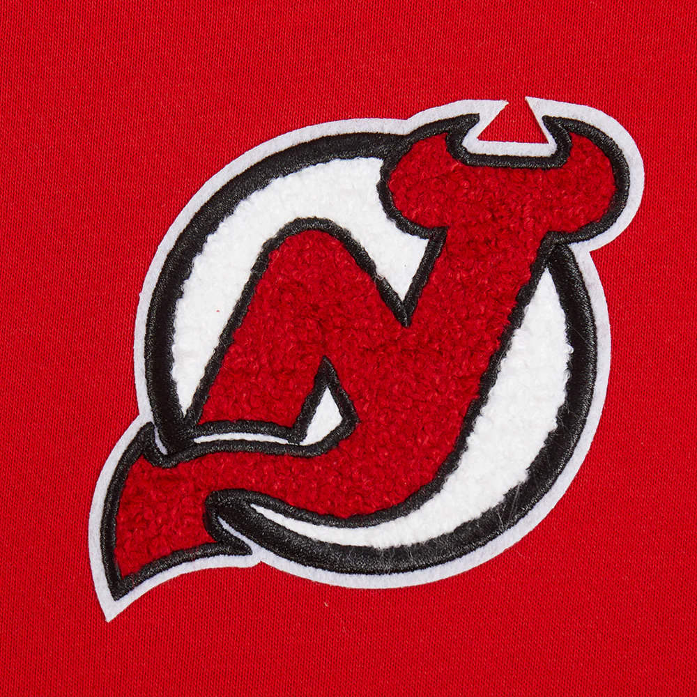 NHL NEW JERSEY DEVILS CLASSIC WOMEN'S FLEECE HOODIE DRESS (RED) - Image 7