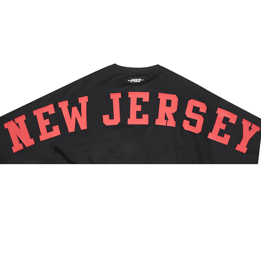 NHL NEWOMEN'S JERSEY DEVILS WINGSPAN WOMEN'S FLC CREWNECK (BLACK) - Image 6