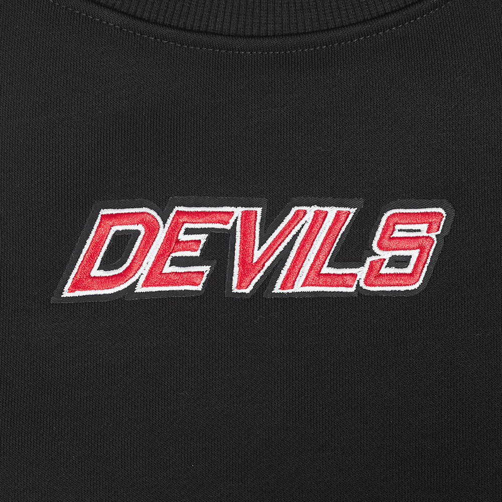 NHL NEWOMEN'S JERSEY DEVILS WINGSPAN WOMEN'S FLC CREWNECK (BLACK) - Image 9